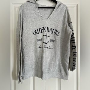 Ocean Drive Light Gray Outerbanks Hoodie